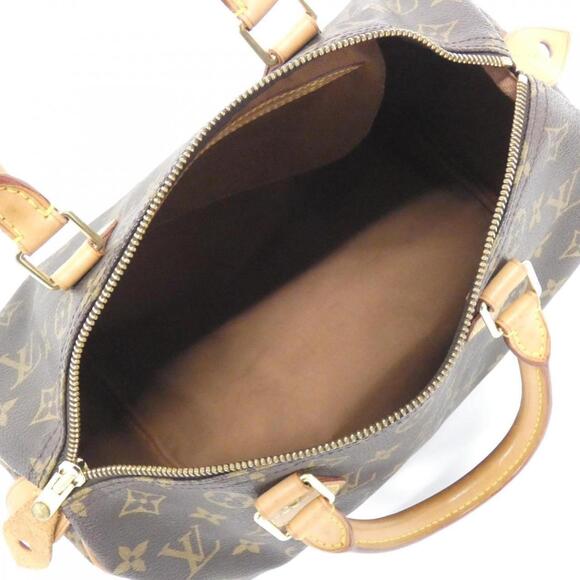 LOUIS VUITTON Brown Monogram Speedy 30 Boston Bag - Picture 8 of 9